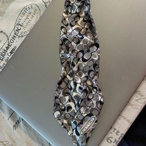 Coach Signature Silk Skinny Scarf